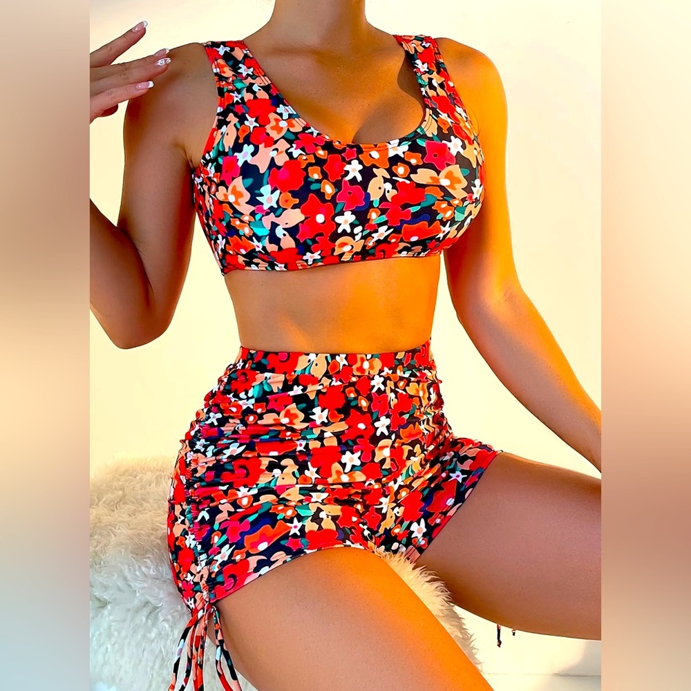 Floral Print Bikini Set